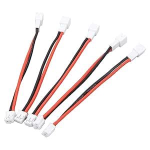 Buy 5Pcs PH2.0 2P Male to Female Cable, Lipo Battery Adapter Cable ...
