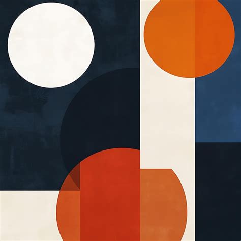 Vibrant abstract geometric shapes and bold colors contemporary art ...