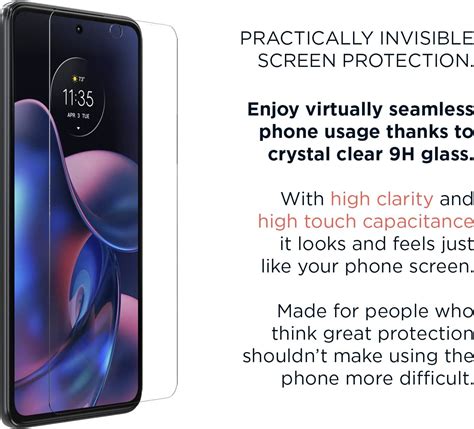 Buy MOTOROLA Essentials Moto Edge (2022) Screen Protector - Strong 9H ...
