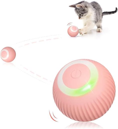 7Seas Interactive Cat Teaser Ball|Rechargeable Rotating Ball with LED ...