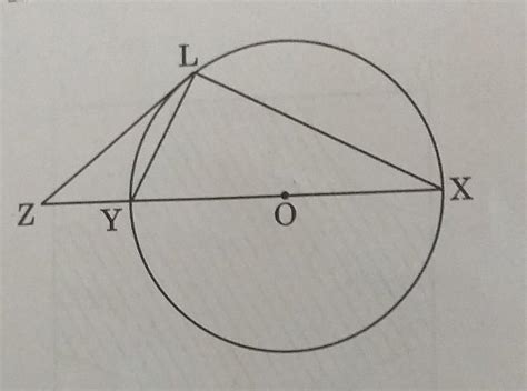 29. In the given figure, the diameter XY (when extended) and tangent at ...