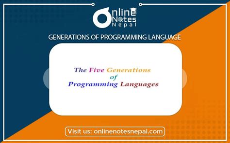 5 generations of programming languages