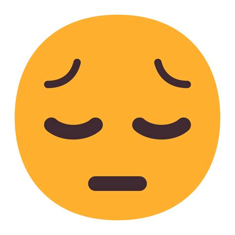 Pensive Face Flat Icon | FluentUI Emoji Flat Iconpack | Microsoft