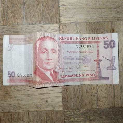 Old 50 Philippine Peso Bill, Hobbies & Toys, Memorabilia & Collectibles ...