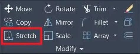 Image result for Strectch Command AutoCAD