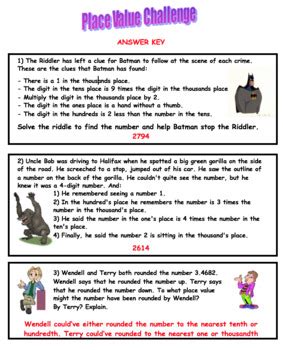 Number and Place Value Addition Word Problems 的图像结果