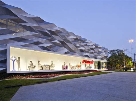 展厅外立面装饰穿孔铝板案例 – 上海迈饰新材料科技有限公司