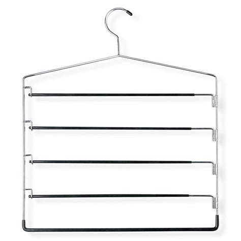 Basilica Décor Stainless Steel 5 Tier Pant Hanger for Wardrobes (Black ...