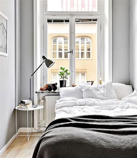 gray bedroom with colors that make a room look bigger - Lazy Loft