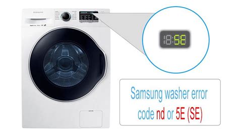Image result for SE Error Code Samsung Washing Machine