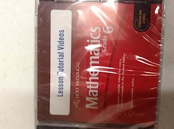 Mathematics Common Core: Lesson Tutorial Videos Grade 6 (Holt McDougal ...