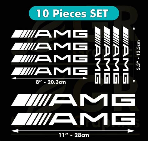 Mercedes Benz AMG Decal SET x10 Racing Sport Sticker | Ubuy India