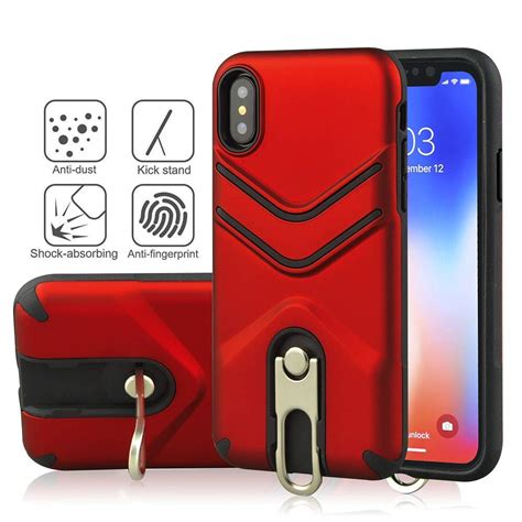 for iPhone X Case Cover, TLT Retail Carabiner Keychain TPU+PC Phone ...