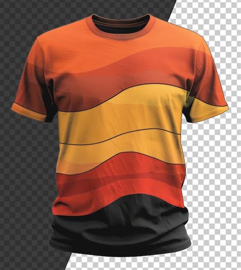 Color block graphic tshirt with bold abstract design on transparent ...
