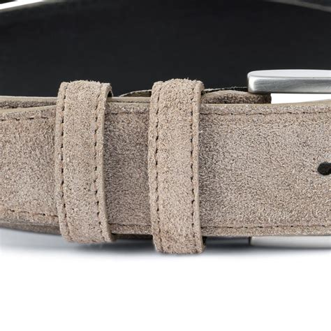 Taupe Belt Mens Belts Womens Suede Belt Taupe Leather Belt Light Brown ...