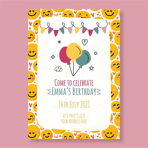 Send Plantable Birthday Emoji Party Seed Invitation | Wildlense.com