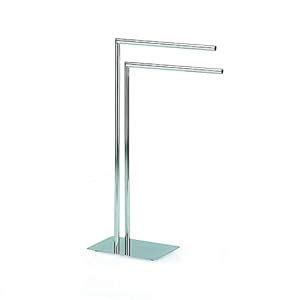 INDIAN DECOR. 31092 Stainless Steel Free Standing Towel Holder/Bathroom ...