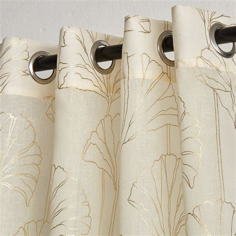 Buy Anderson Dove Set of 2 Foil Print Light Filtering Window Curtains ...
