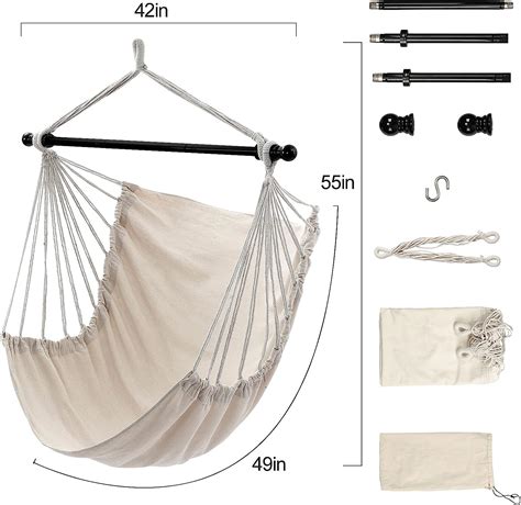 Buy Hanging Hammock Chair Swing - Outdoor Hanging Chair for Bedroom ...