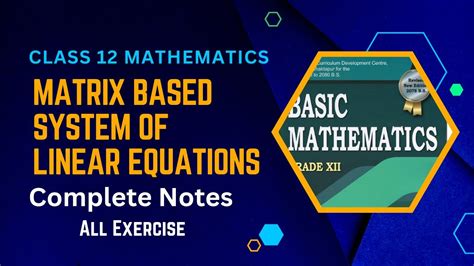 Image result for Linear Matrix Exercise