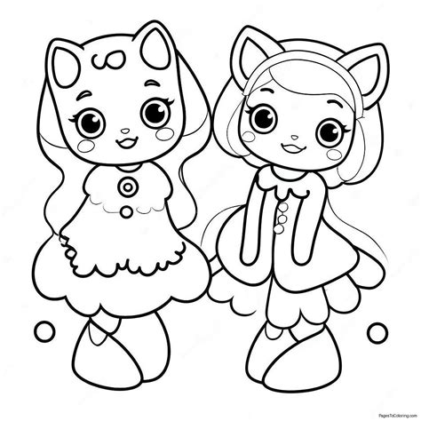 Cute Ddlg Characters Coloring Page (69013-59619)