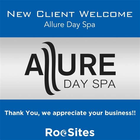 New Client Welcome: Allure Day Spa : r/BlogYourHeartOut