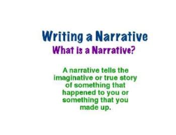 Image result for Narrative Format Example