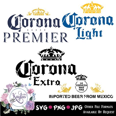 Corona Beer Logos SVG PNG JPG Sublimation Waterslide - Etsy Australia
