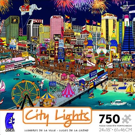 Buy City Lights Atlantic City 750 Piece Jigsaw Puzzle Online at Low ...