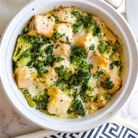 Salmon and Broccoli Bake