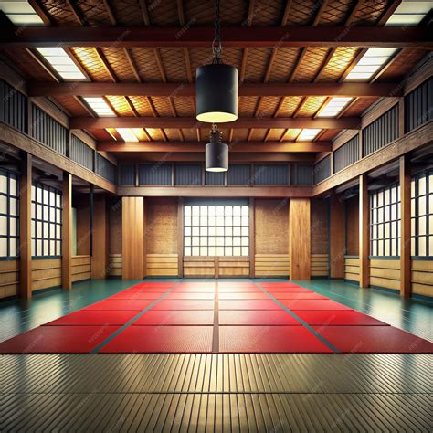 Premium Photo | Full Dojo Background Martial Arts Dojo Studio Backdrop ...