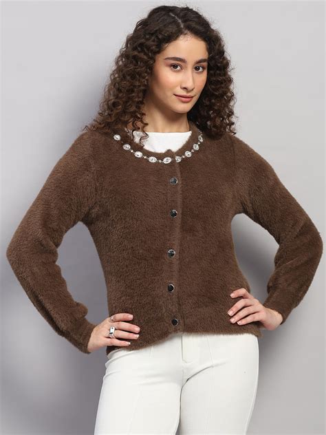 Buy Round Neck Cardigan Sweater For Women Online - Monte Carlo