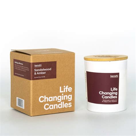 Amber and Sandalwood Candle Wholesale | Kenshi Candles