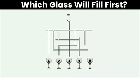 Brain Teaser: Which Glass Will Fill First? Only Top 1% Geniuses Pass ...