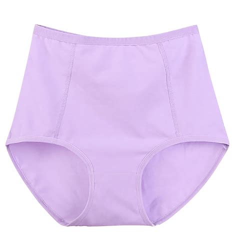 Yuzhih Cotton Panties for Women Comfy Plus Size Underpants High Waisted ...