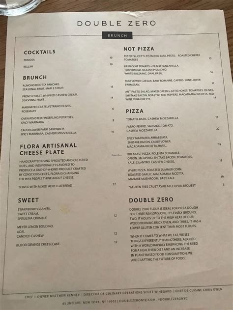 Double Zero - New York City New York Restaurant - HappyCow