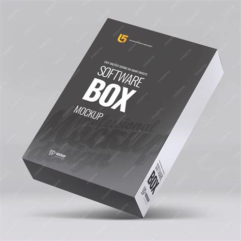Premium PSD | PSD software box mockup