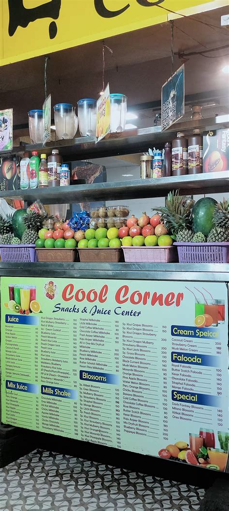 Menu at Cool Corner, Mumbai, 6/A