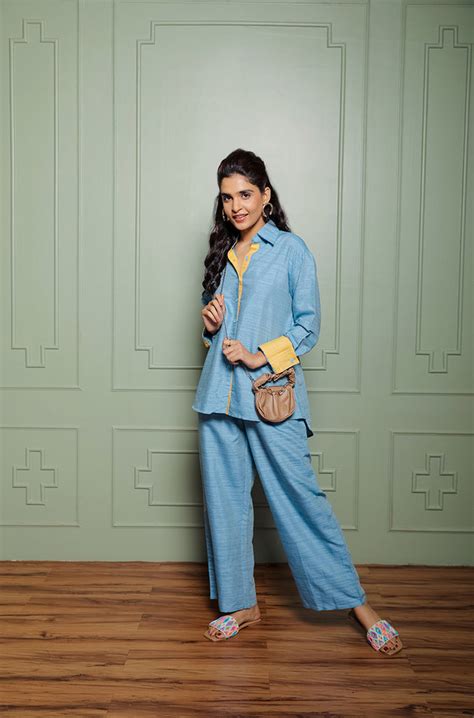 OH MY CO-ORD!! - Powder Blue Co-ord Set - Ishnya