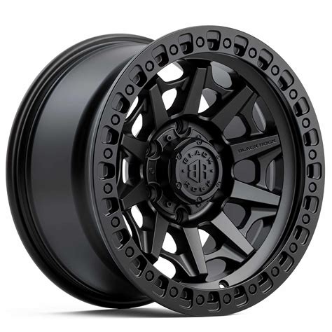 4X4 RIMS BLACK ROCK CAGE SATIN BLACK | NYC WHEELS