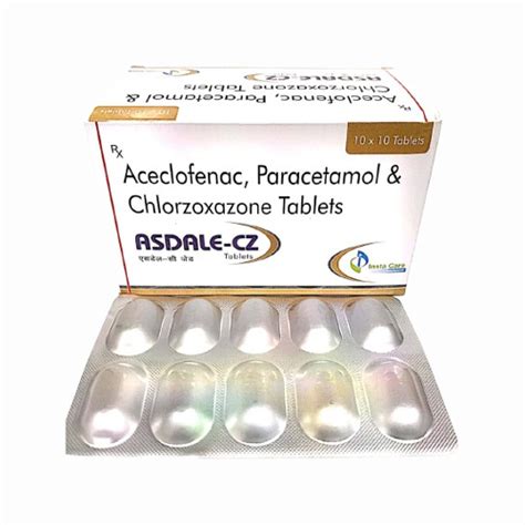 Asdale cz - Aceclofenac, Paracetamol & chlorzoxazone Tablets - Insta ...