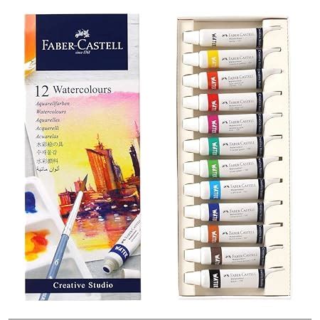 Faber-Castell 169624 Creative Studio Watercolours - Pack of 24 (24 x 9 ...