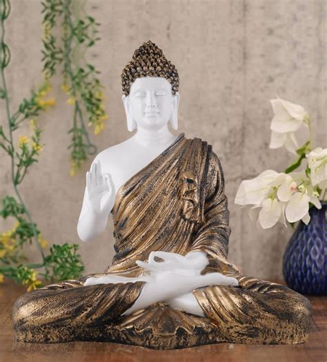Buy zart Samadhi Buddha Showpiece for Home & Office Decor (16 inch ...