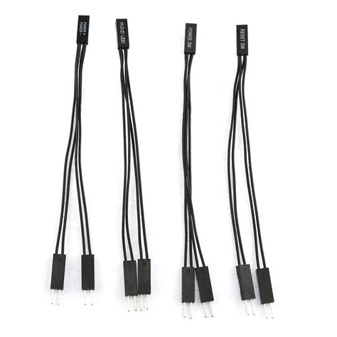E-outstanding 4PCS 2 Pins Single Female to Dual Male Jumper Splitter ...