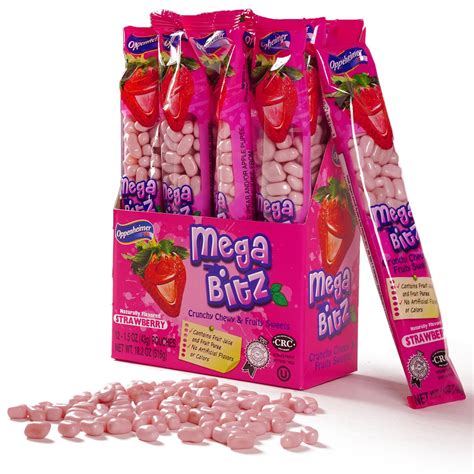 Mega Bitz Fruit Nuggets Strawberry Candy Bulk Pack For Kids ...