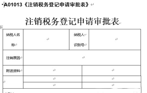 广州注销税务登记申请审批表.doc_工商财税表格下载