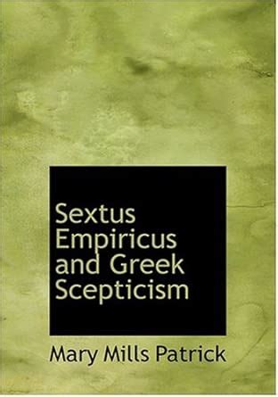 Buy Sextus Empiricus and Greek Scepticism Book Online at Low Prices in ...