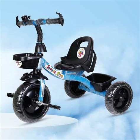 Stepupp Grow BABY TRICYCLE FOR KIDS LIGHT BLUE AND BLACK COLOUR FOR ...