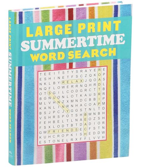 Large Print Summertime Word Search | Book by Editors of Thunder Bay ...