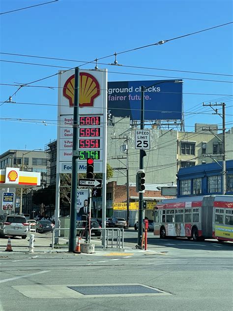 San Francisco gas price on a highway exit : r/pics
